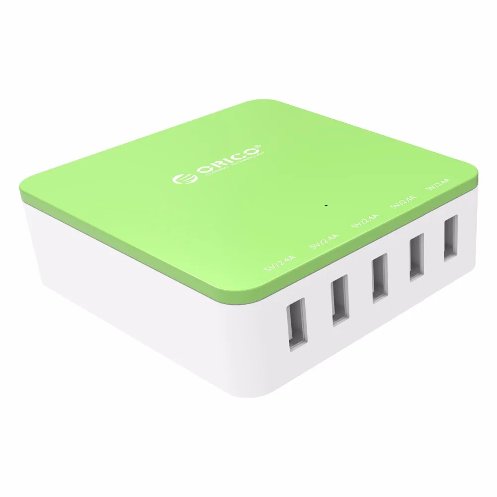 ORICO USB зарядное устройство 5 портов 40 Вт Макс выход микро USB Смарт зарядное устройство подходит для samsung Xiaomi huawei