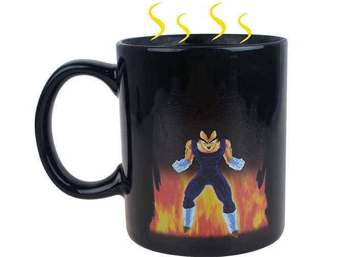 Transhome Творческий Цвет Изменение Кружка Dragon Ball Z Вегета Керамика Кофе чашку молока Кофе кружки путешествия чашки забавные Чай чашки
