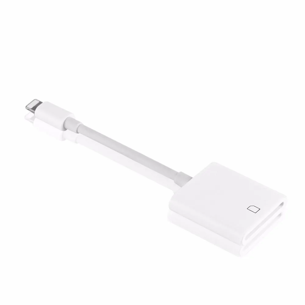 Sd-кард-ридер SZBITC для Lightning-SD карты камеры Адаптер для считывателей для iPhone iPod Apple карты памяти использовать не нужно приложение