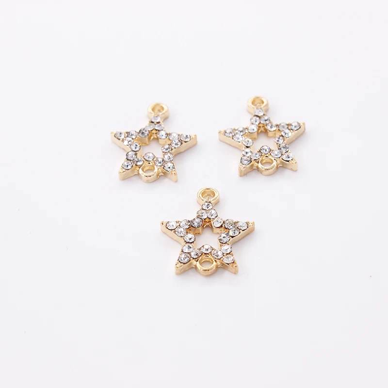 18 мм * 15mmRhinestone звезды Подвески-соединители для изготовления ювелирных изделий