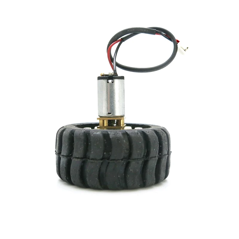 JMT N20 Micro Gear Motor & Rubber Wheels for DIY Robot Smart Car Module 3V 6V Metal DC Change Speed Gearbox Wheel Kits |