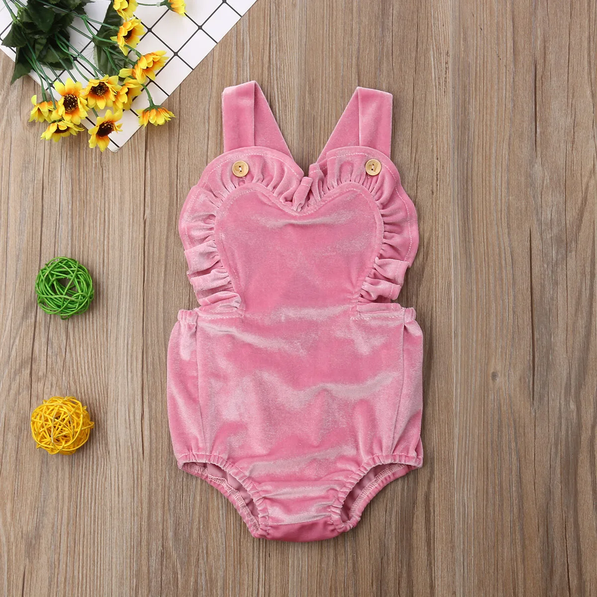 Детская одежда для маленьких девочек; комбинезон с оборками; боди пляжный костюм; летний цельный комбинезон