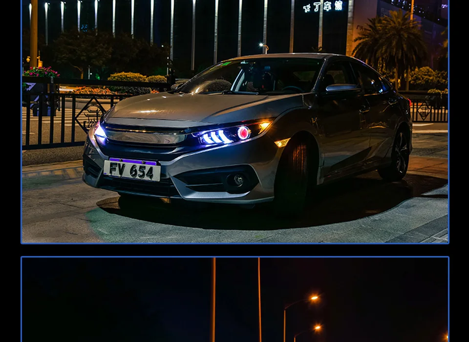 Автомобильный Стайлинг светодиодный головной фонарь для Honda civic G10 X Фары Mustang- Civic светодиодный D2H hid Биксеноновые линзы ближнего света