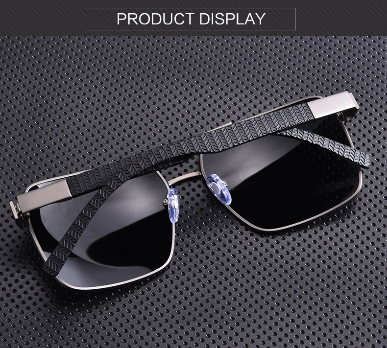 AOFLY BRAND DESIGN Polarized Sunglasses Men Driving Square Metal Frame Men's Glasses Male Eyewear Goggles UV400 Gafas AF8181