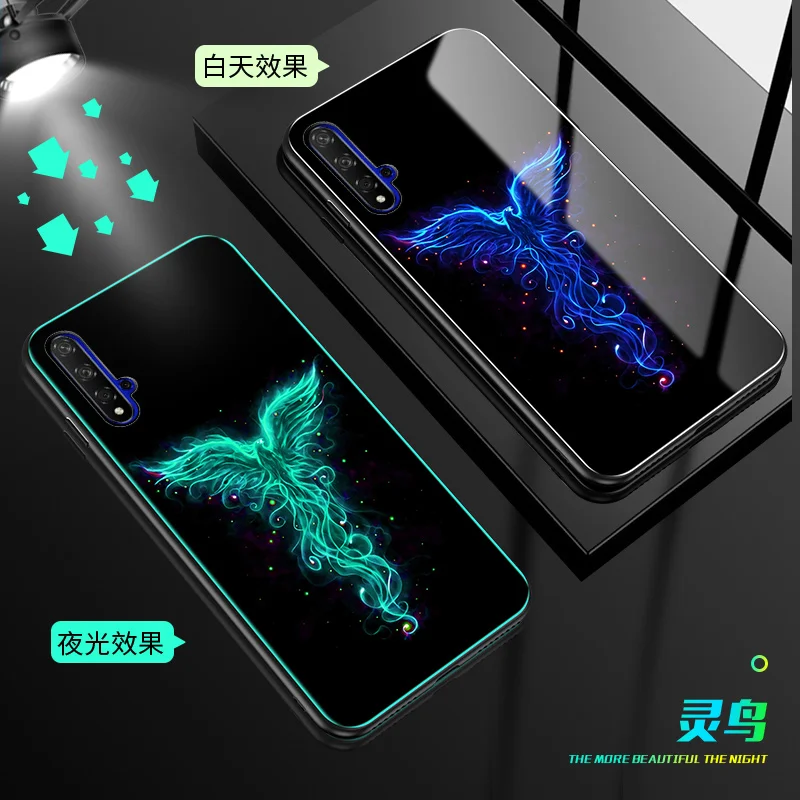 Роскошный чехол для Huawei Honor 20 Pro светящийся жесткий защитный чехол-накладка из