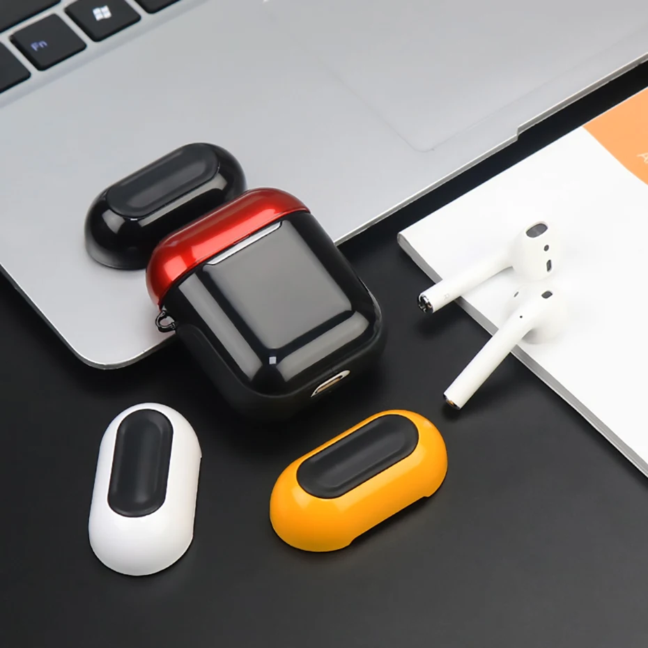 IKSNAIL для Apple Airpods 1 чехол для Bluetooth беспроводные наушники противоударный глянцевый защитный чехол для Air pods зарядная коробка