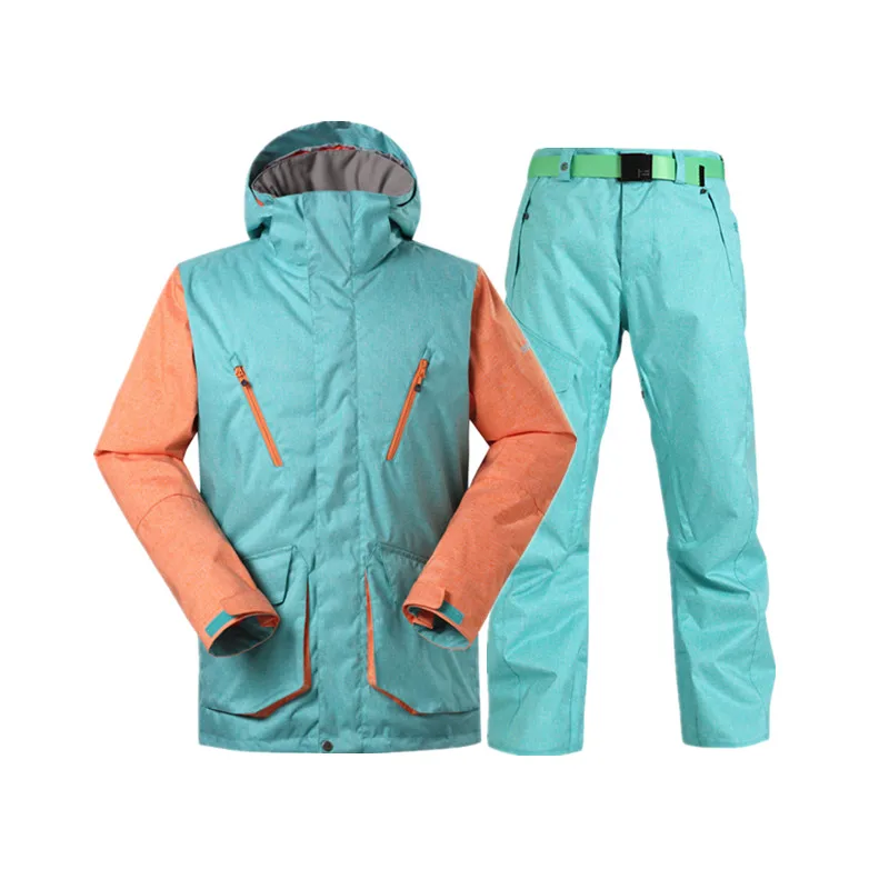 GSOU горнолыжный костюм мужской лыжный лыжи куртка зимний и брюки|ski suits for men|ski suitski