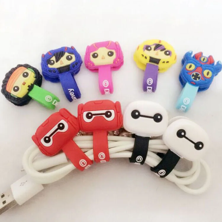 Лидер продаж 50 шт./лот органайзер для наушников и кабелей с героями мультфильмов
