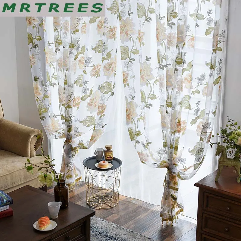 тюль шторы для гостиной прозрачные вуали спальни кухня Тюль оконных штор детей