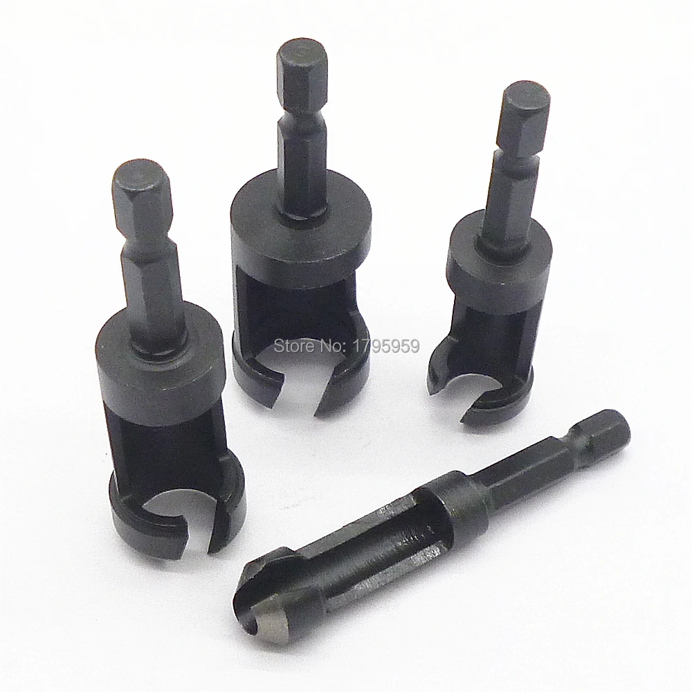 4pcs 1/4&quot Hex Shank Round wood Tenon Drill 6mm 10mm 13mm 16 mm Woodworking Plug Cutter Bits Set Cutting Tools | Инструменты