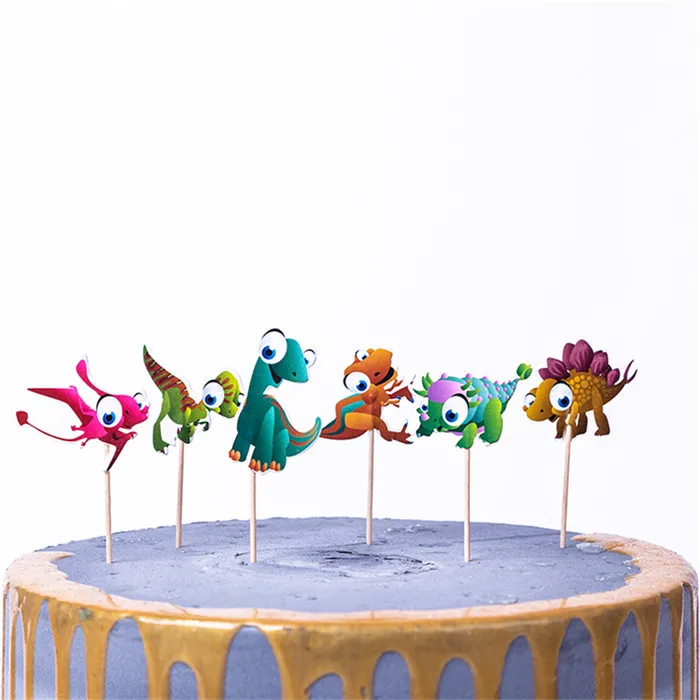 Cake Topper-26 24 шт. форзенская принцесса день рождения торт Топпер Дети сувениры украшения кекс топперы Микки Минни Baby Shower принадлежности - Цвет: Cake Topper-26