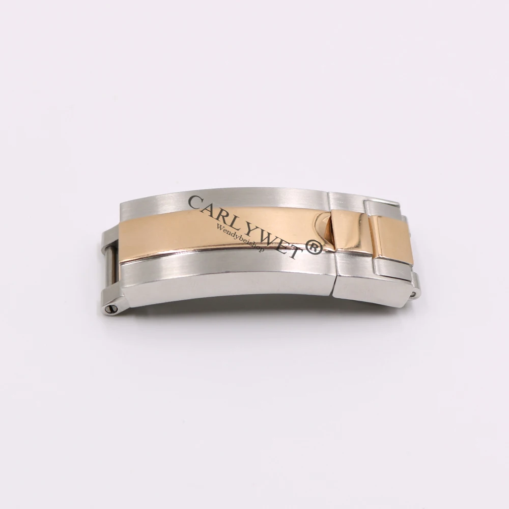 Rolamy 9mm x 9mm Brush Polish Stainless Steel Watch Buckle Glide Lock Clasp Steel For Watch Band Bracelet Straps Rubber