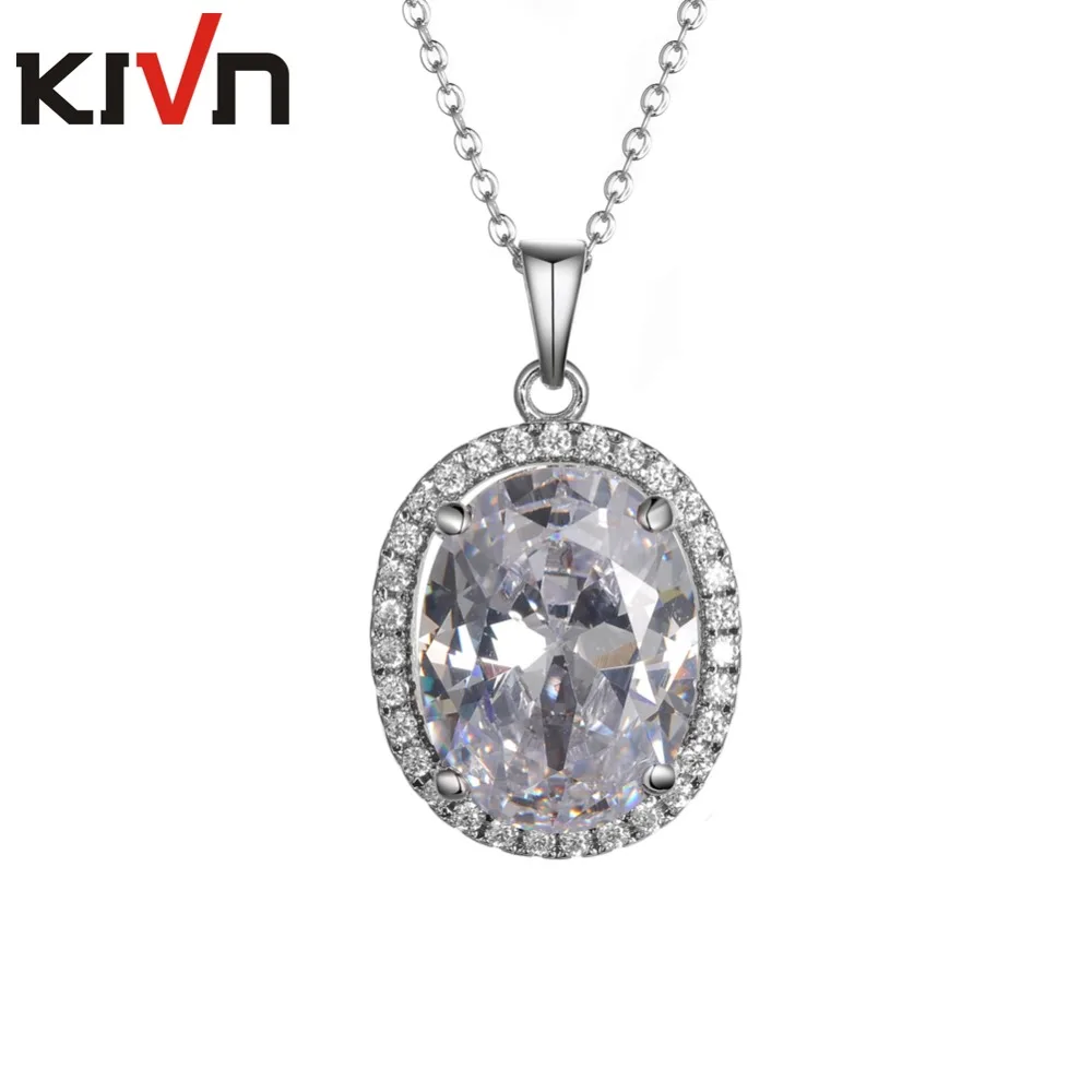 

Womens Fashion Jewelry Classic Sparkling CZ Cubic Zirconia Pendant Necklaces Birthday Christmas Gifts 10pcs Lot Wholesale