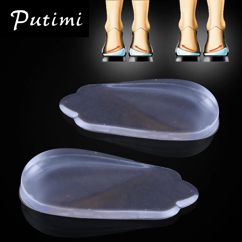 Putimi Подушечка для поддержки пятки, гелевая силиконовая Подушечка Для пятки, ортопедическая подушечка, стельки для увеличения роста, Подошвенный Фасциит, уход за ногами