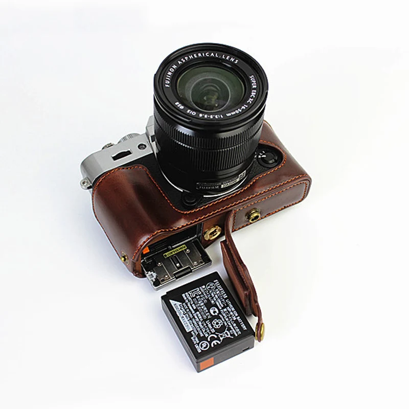 Полусумка для камеры из искусственной кожи чехол Fujifilm XT30 комплект с защитным