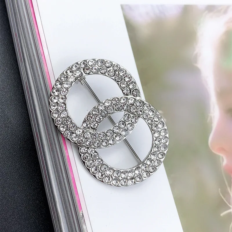 Геометрическая брошь буквы циркон модные ювелирные аксессуары оптом BE0523005|Броши|