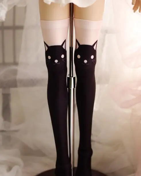 Новые милые ретро черные маленькие черные носки с котом BJD 1/3 1/4 DD DDS | DDiii | DY MSD кукольные носки