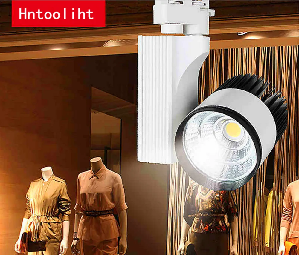 Трековый светильник высокой мощности с COB матрицей 20 Вт для украшений в магазине