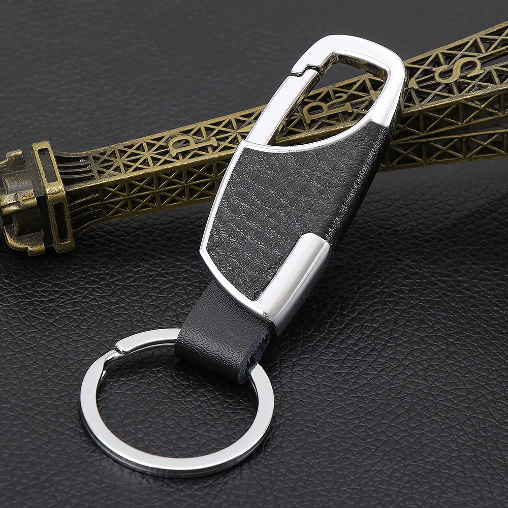 Новый кожаный + металлический автомобильный Стайлинг брелок и домашний