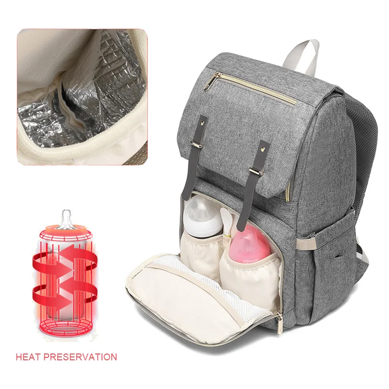 Большая вместительная сумка для подгузников USB детских рюкзак папы мам