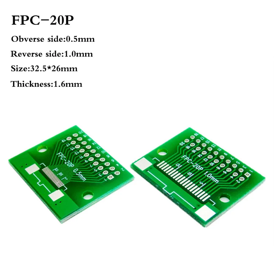 5 шт. FFC/FPC плата адаптера 6P 8P 10P 12P 20P 24P 26P 30P 40P 50P 60P пластина 0,5 1,0 мм до 2,54 мм плоский кабель Разъем для PCB ЖК-дисплей