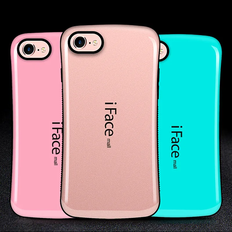 Роскошный чехол iFace для iPhone 8 противоударный защитный 7 4 &quotгибридный TPU PC задней