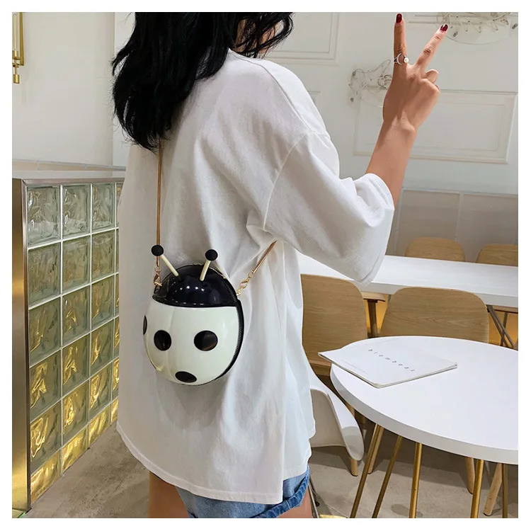 Cute Ladybird Plush Bagpack Girl Boy Children's Bag Ladybug Schoolbag Kids Toy Bag Pack For Child Gift Waterproof Crossbody Bag