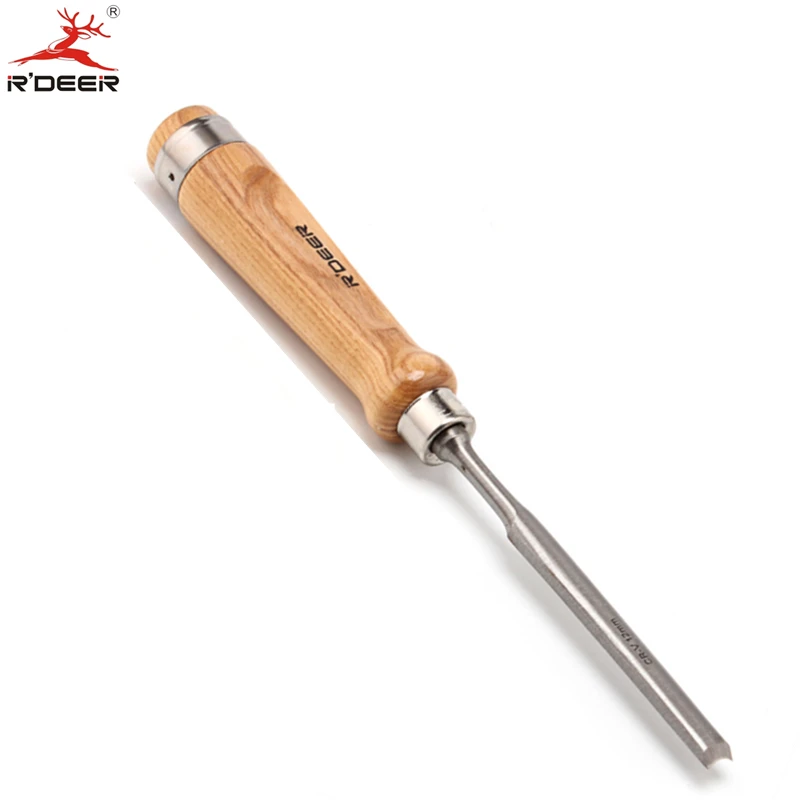 Зубило для дерева 12 мм нож заточки с прямой ручкой из хром ванадия резьбы