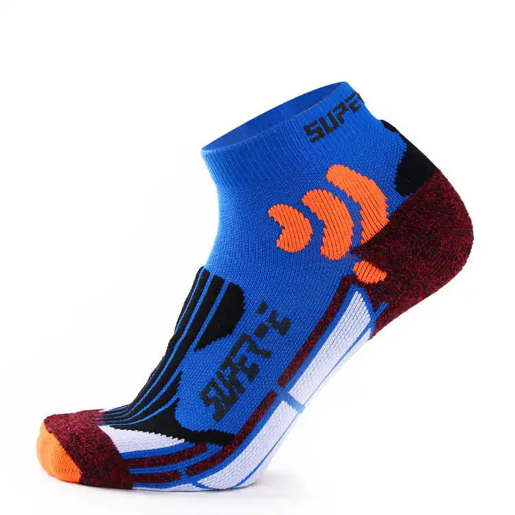 Blue 1 пара, мужские носки для бега, тапочки, евро(39-42), нейлон, мягкие, впитывающие влагу, носки для бега, для спортзала, фитнеса, отдыха, спорта на открытом воздухе, Meias - Цвет: Blue