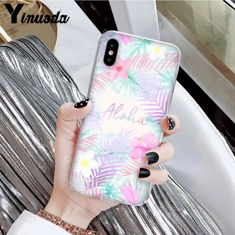 Yinuoda Hello Hawaii Aloha DIY Роскошный Высокий протектор на конце чехол для Apple iPhone 8 7 6 6S Plus X XS MAX 5 5S SE XR мобильных телефонов