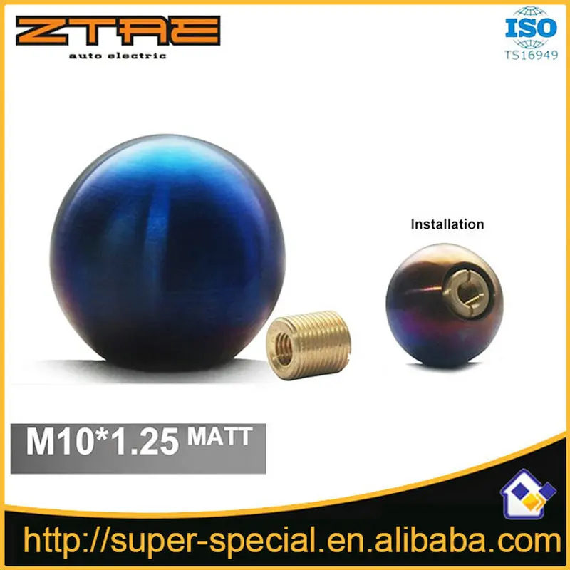 

Матовая M10 x 1,25 полностью титановая ручка переключения передач/J * dm ручка переключения передач/ручка для Mitsbishi Mazda Infiniti Nissan Hyundai