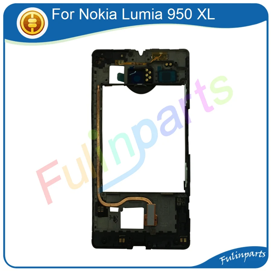 1 шт. для Nokia Lumia 950 XL средняя рамка Корпус с задней камерой объектив Запасные части