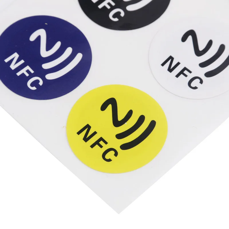 

6 шт. NFC этикетки наклейки NTAG213 NFC метки RFID Клейкая Этикетка наклейки универсальные этикетки Ntag213 RFID бирка для всех NFC телефонов