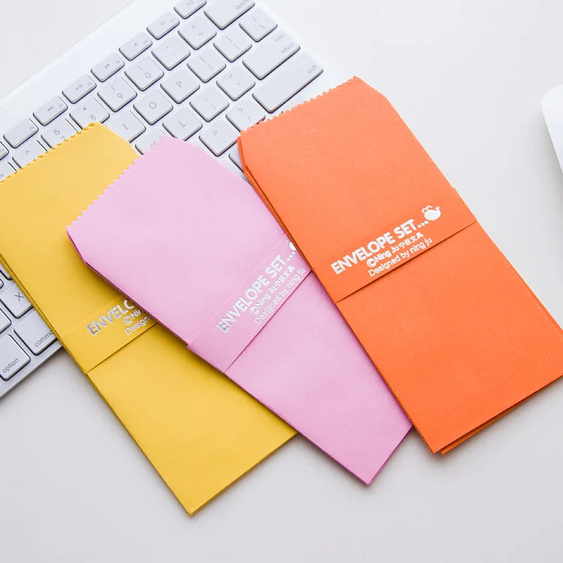 5 шт. корейские Канцтовары однотонные конверты от производителя|colored envelopes|envelope