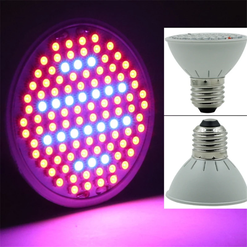 

Светодиодсветильник лампа для выращивания растений, E27, 6 Вт, 106 светодиодный одов, Комнатные растения, цветы, навес, заполняющая лампа, теплица, рассада, палатка, фито-лампы, лампа для растений