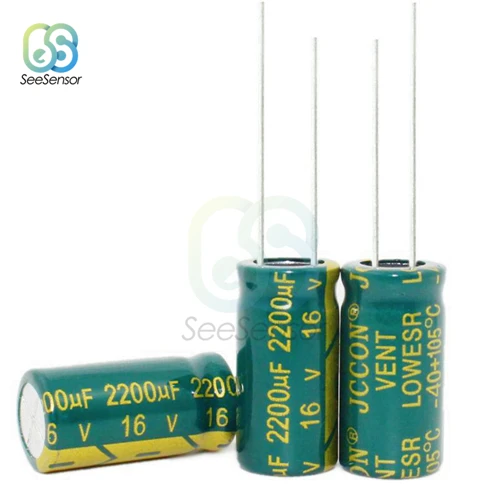 16V 2200UF 20PCS 20 шт Алюминий электролитический конденсатор с алюминиевой крышкой, 6,3 V 10V 16V 220 мкФ 470 мкФ 1000 мкФ 1500 мкФ 2200 мкФ 3300 мкФ 4700 мкФ - Цвет: 16V 2200UF 20PCS