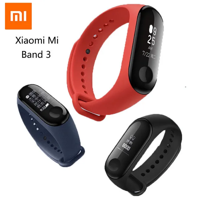 2018 оригинальный xiaomi mijia MI band 3 Новый Oled 2 умное приложение Mi home дистанционное