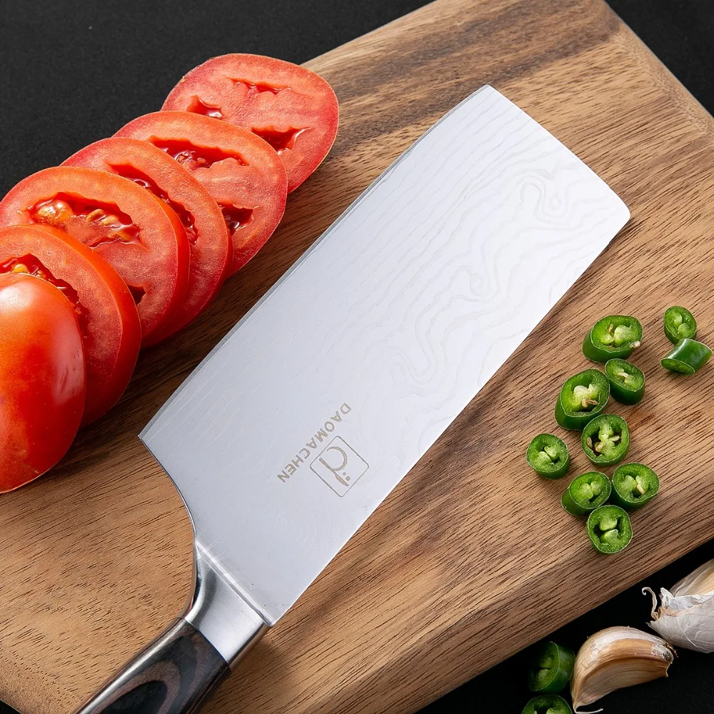 DAOMACHEN 7-дюймовый китайского шеф-повара нож для Разделки мяса мясника овощей Ножи