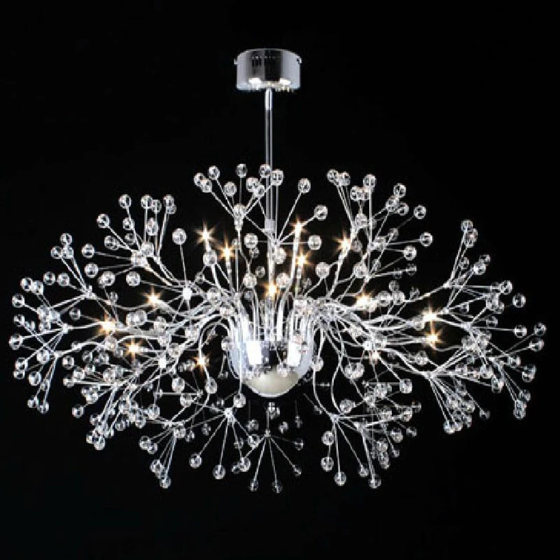 Современные хрустальные подвесные светильники в стиле арт деко с лампочками 20 Вт