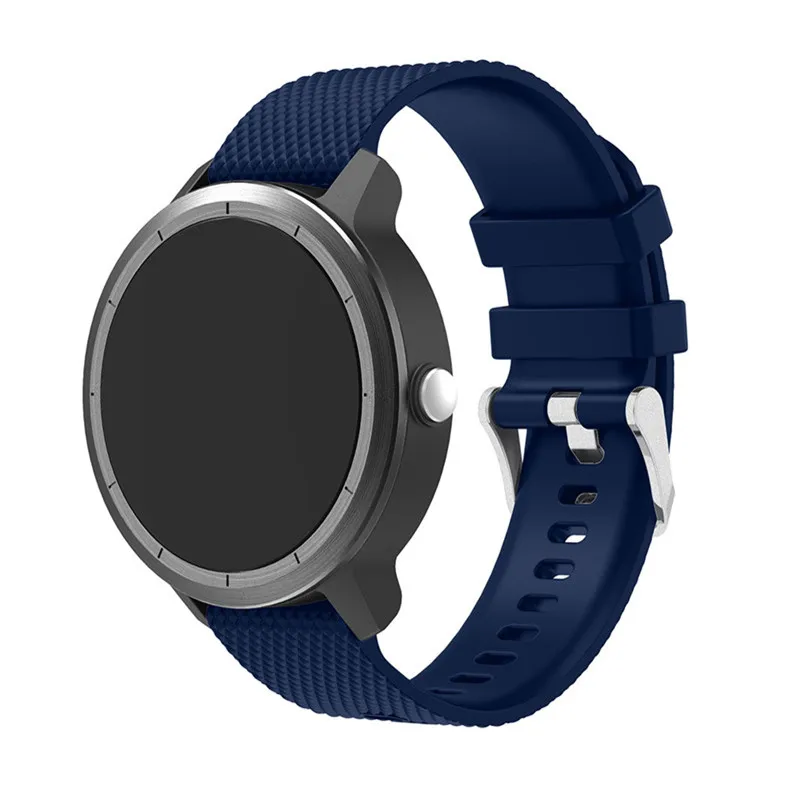 Цветной мягкий силиконовый сменный ремешок для часов Garmin Vivoactive3 Vivomove HR умный Браслет для Garmin Vivoactive 3 band - Цвет ремешка: Blue