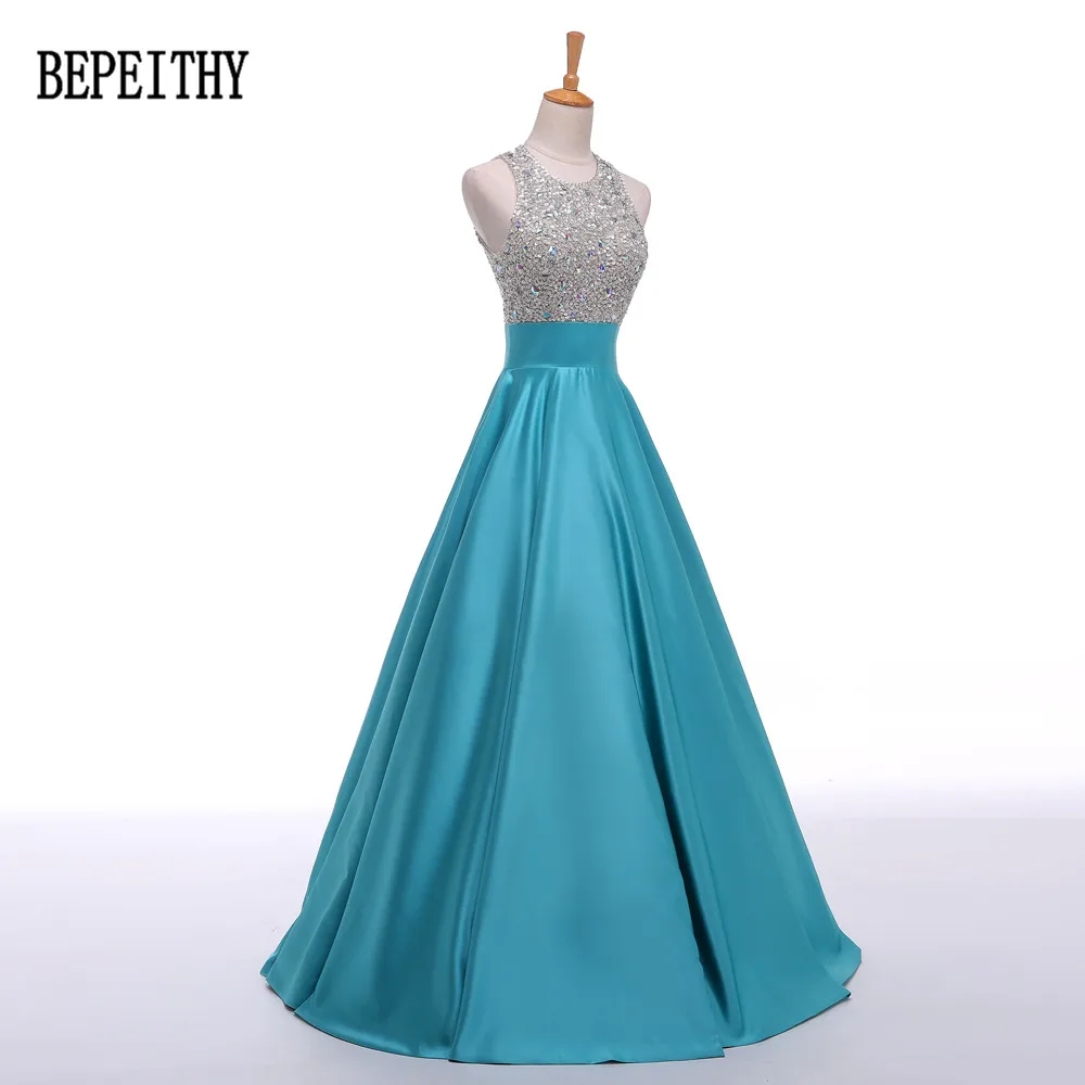 BEPEITHY настоящая фотография дизайн vestido de festa Сексуальная Замочная скважина линия бусины Длинные платья для выпускного бала Вечерние платья