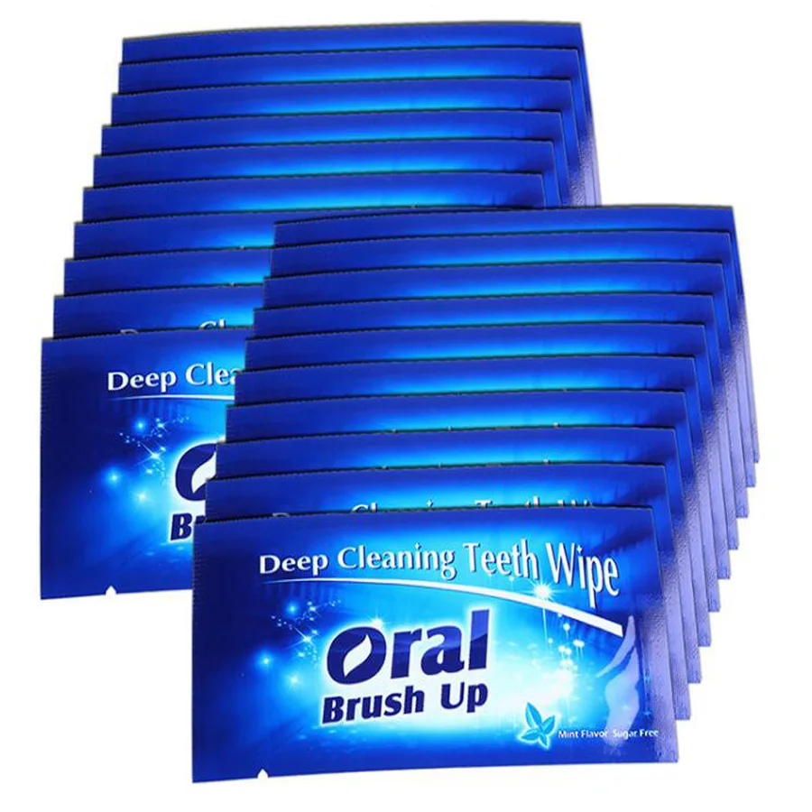 

Free shipping 100Pcs/Pack Finger Teeth Whitening Whiter Wipes Dental Care Oral Hygiene