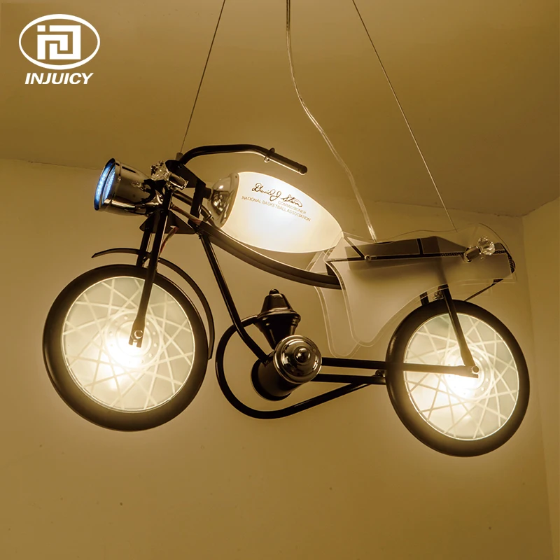 Светодиодная Подвесная лампа в стиле индастриал мотоциклетный осветительный