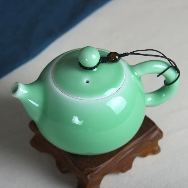 Чайный набор глазурь с трещинами Ge печь Longquan Celadon Zisha Керамика искусства Tay Thi