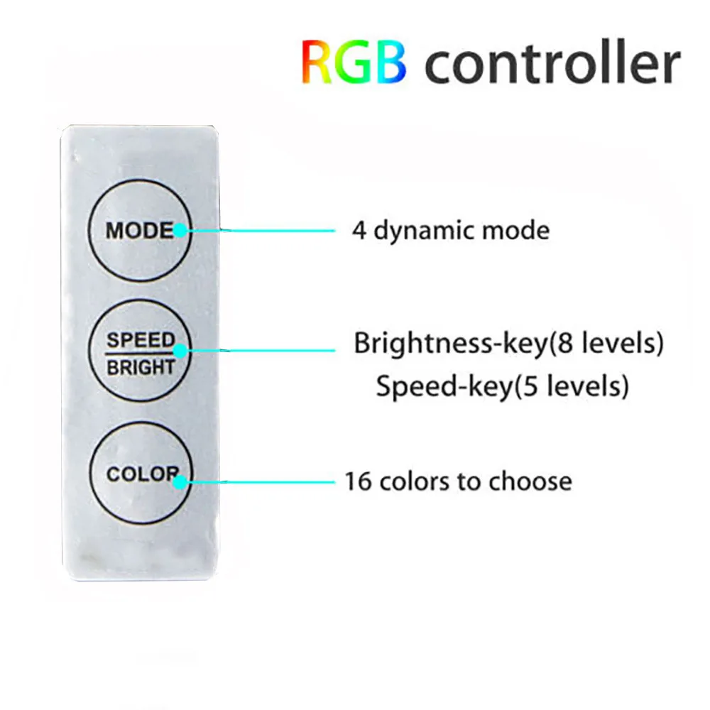 5050 RGB 5 в USB Светодиодная лента разноцветный гибкий пульт дистанционного