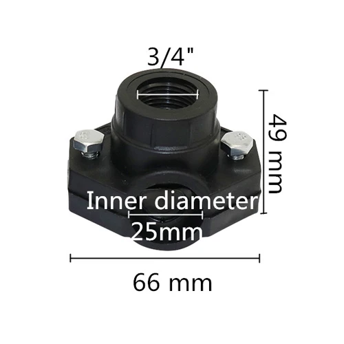 DN25-3I4 Inch DN32, DN25 Зажим для труб сельскохозяйственная Оросительная труба зажим для седла кронштейны зажим для седла садовый трубопровод для полива фитинг 1 шт - Цвет: DN25-3I4 Inch