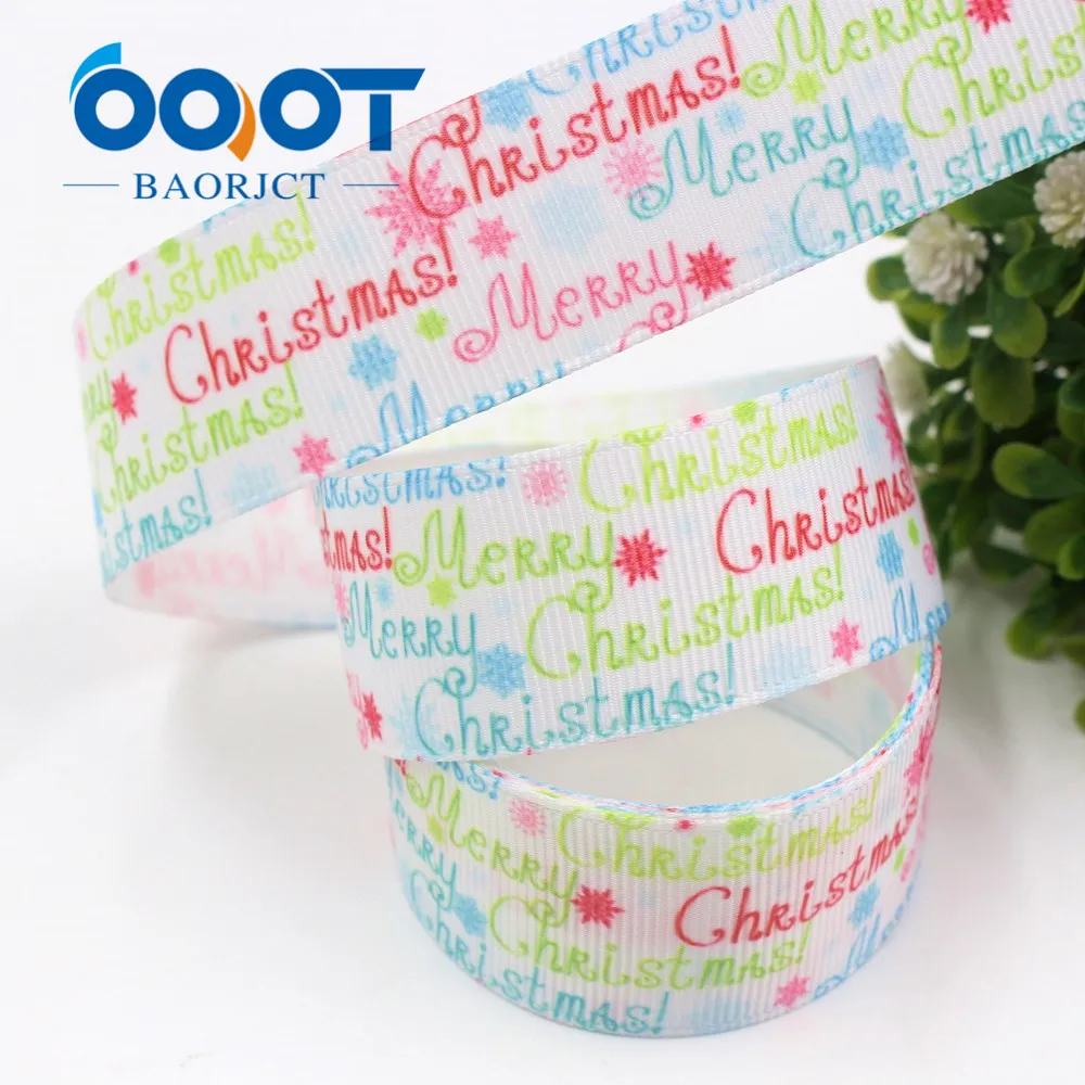 Рождественская серия OOOT BAORJCT ленты из мультфильма грогрен 25 мм 10 ярдов аксессуары