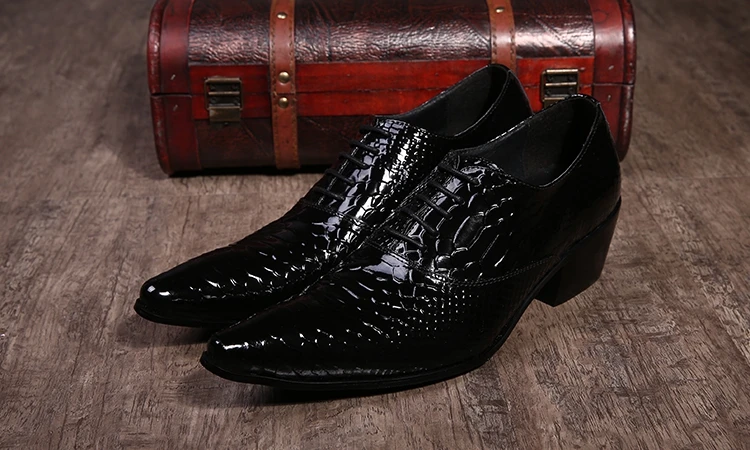Zapatos hombre/Мужская обувь свадебные туфли на высоком каблуке с острым носком Черная