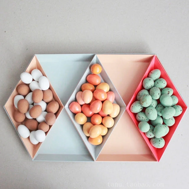 Скандинавский стиль полигон Desktop сочетает в себе лоток Геометрия алмаз металла