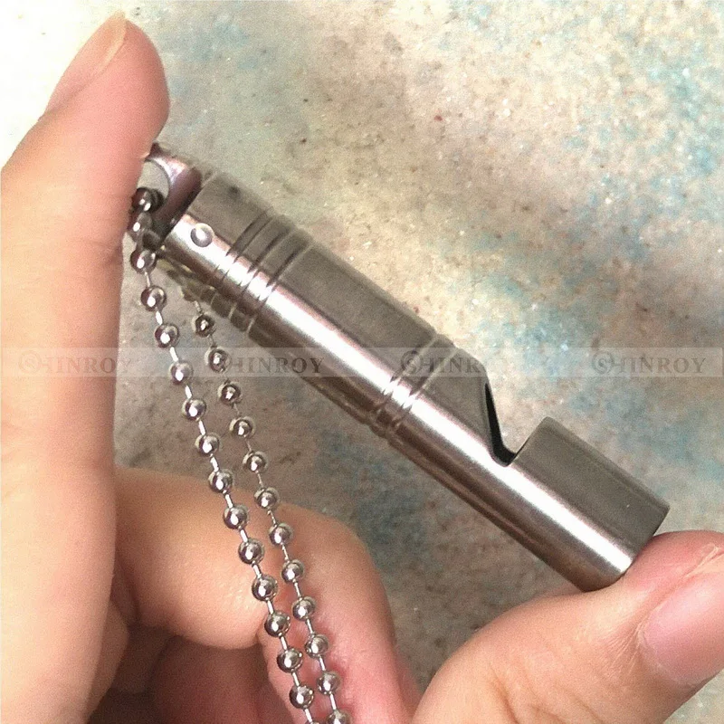 Титановый сплав круглый походный EDC Открытый Кемпинг аварийный спасательный механизм спасательный аварийный SOS свисток